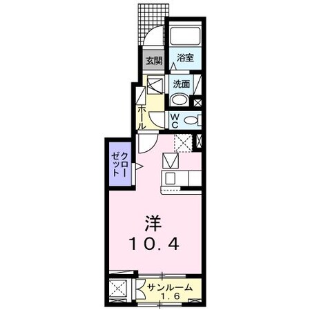 巨海 徒歩5分 1階の物件間取画像